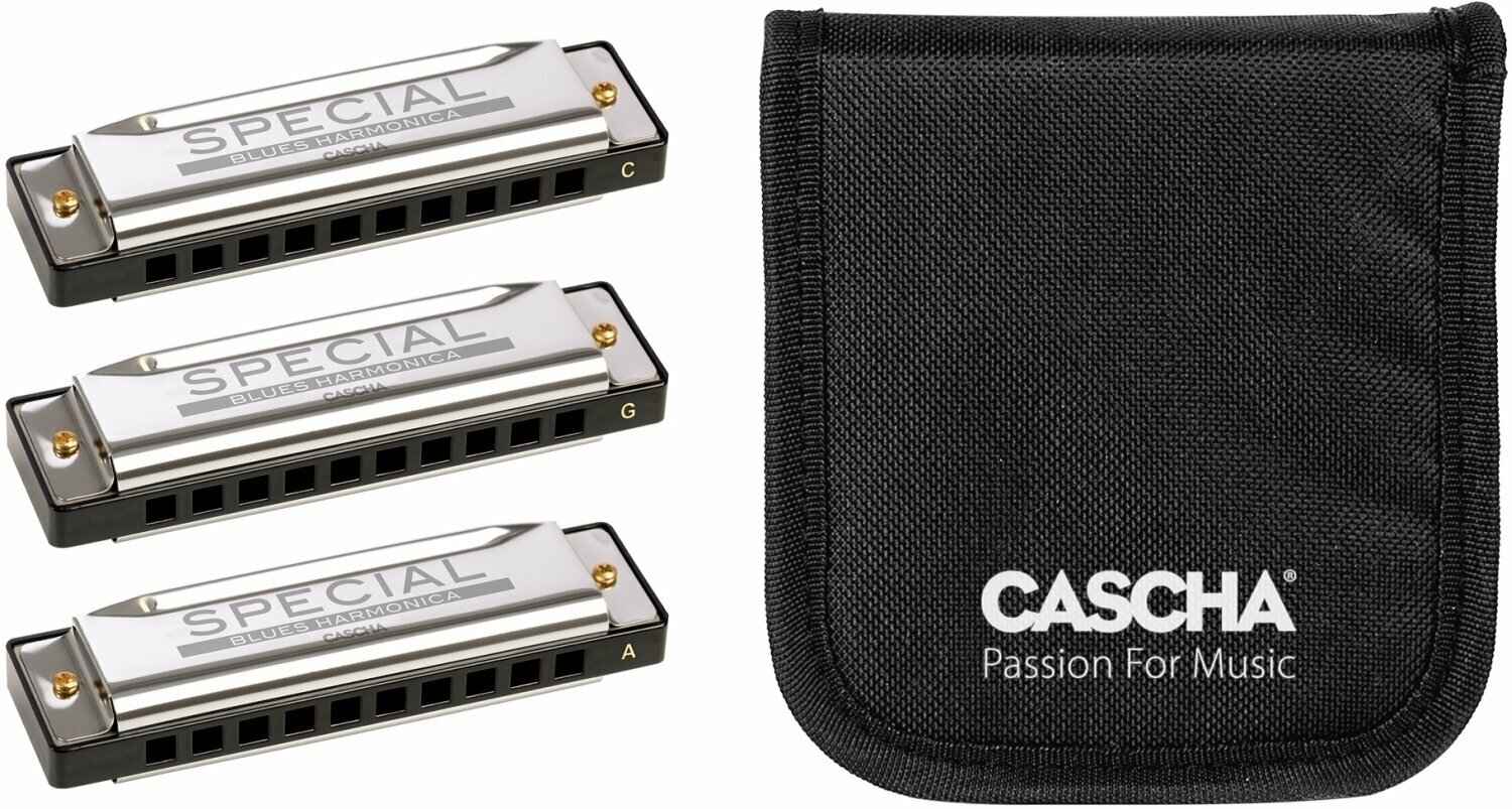 Cascha HH 2342 Special Blues Pack 3 Diatonikus szájharmonika