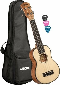 Soprano ukulele Cascha HH 2148L Soprano ukulele Natural - 1