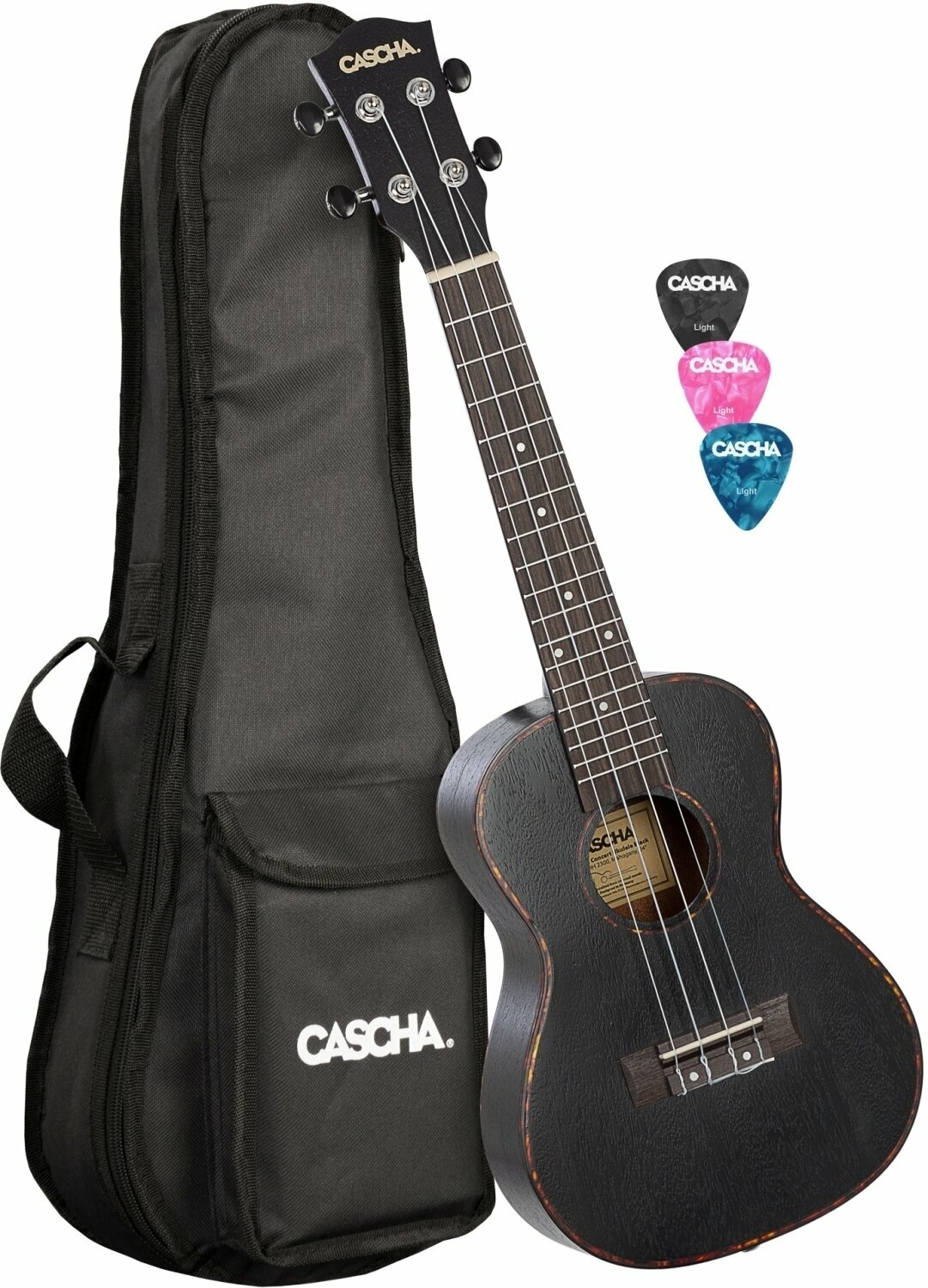 Koncertní ukulele Cascha HH 2300L Koncertní ukulele Black
