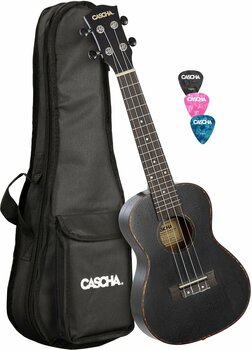 Koncertní ukulele Cascha HH 2300L Koncertní ukulele Black - 1