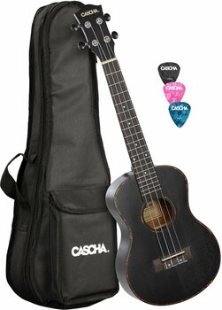 Tenor ukulele Cascha HH 2305L Tenor ukulele Black - 1