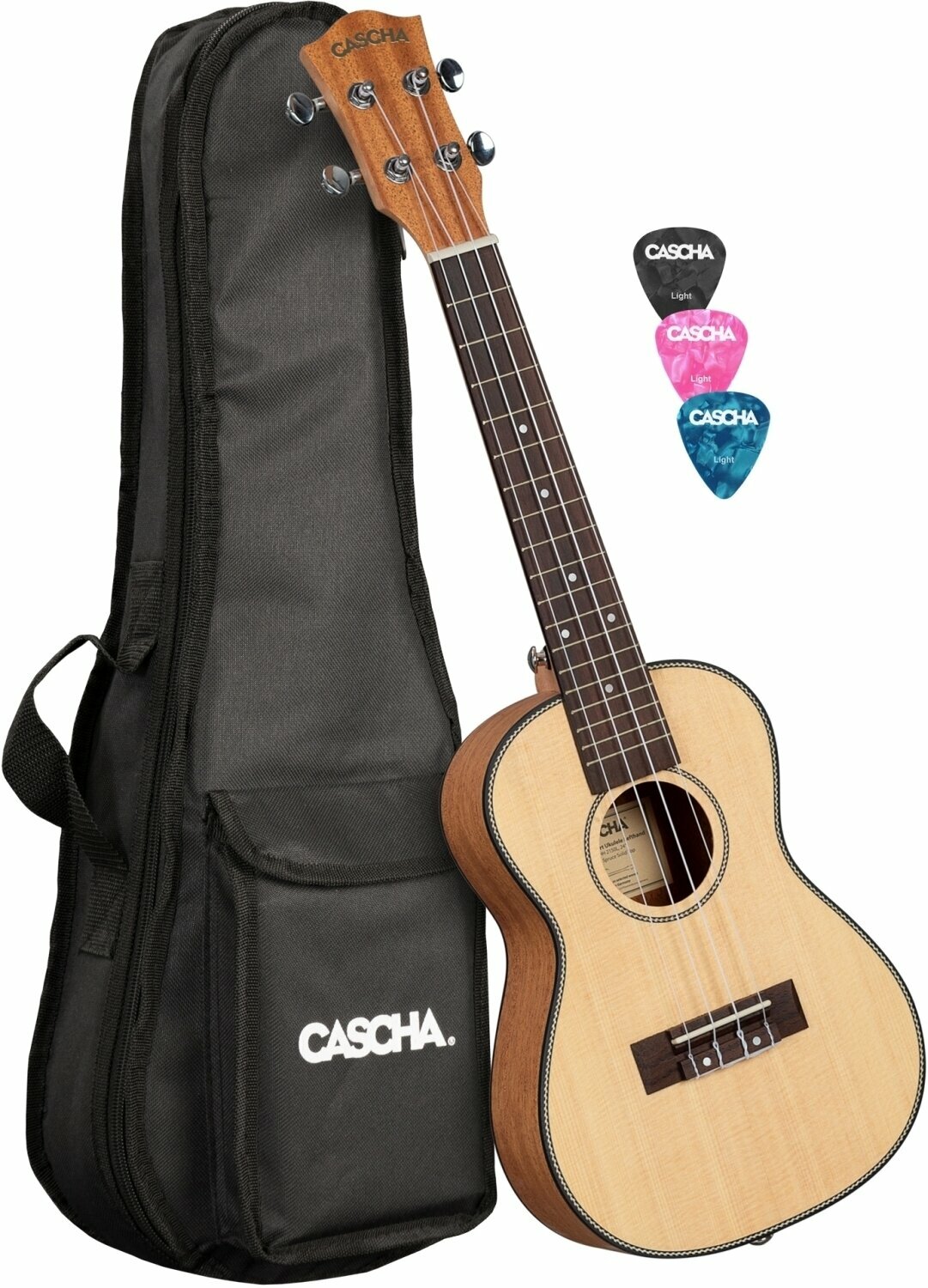Konsert-ukulele Cascha HH 2151L Konsert-ukulele Natural