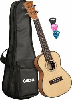Konsert-ukulele Cascha HH 2151L Konsert-ukulele Natural - 1