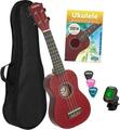Cascha HH 3970 Red Soprano Ukulele (Like new)
