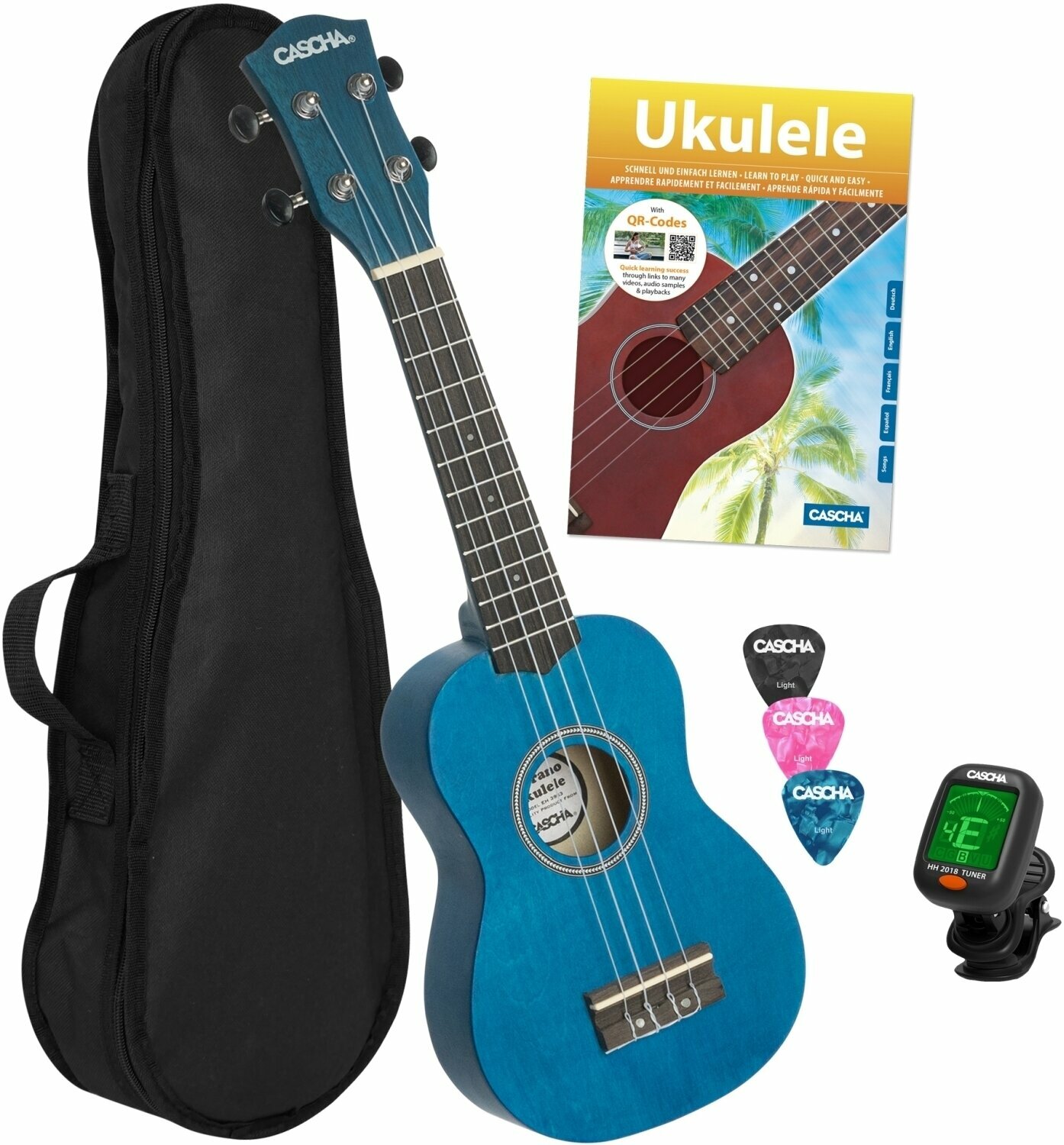 Sopránové ukulele Cascha HH 3971 Sopránové ukulele Blue