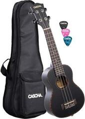 Soprano Ukulele Cascha HH 2262L Black Soprano Ukulele