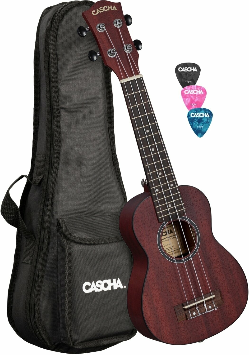 Szoprán ukulele Cascha HH 2263L Szoprán ukulele Red