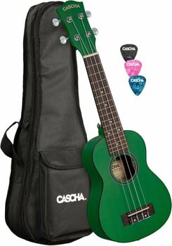Soprano ukulele Cascha HH 2265L Soprano ukulele Green - 1