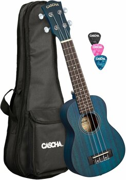 Soprano ukulele Cascha HH 2266L Soprano ukulele Blue - 1