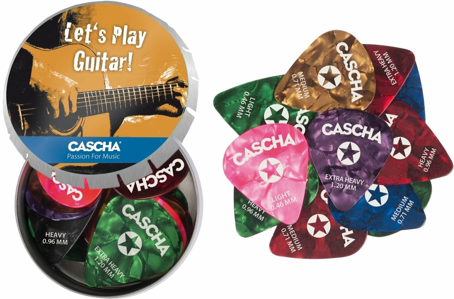 Médiators Cascha Guitar Pick Set Box Médiators