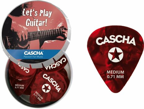 Plektrum Cascha Guitar Pick Set Box Medium Plektrum - 1