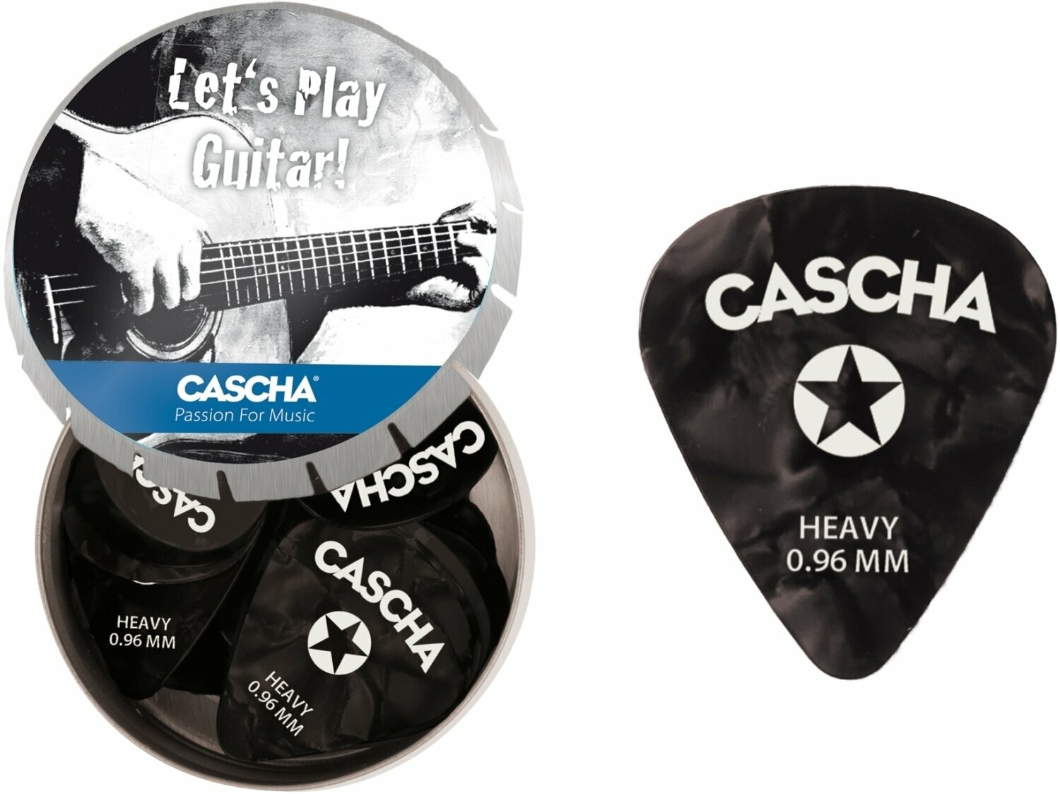 Médiators Cascha Guitar Pick Set Box Heavy Médiators