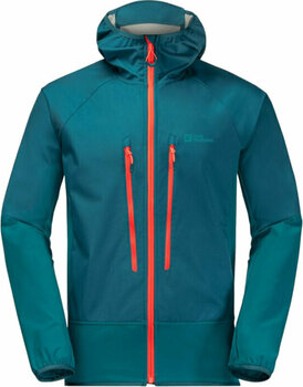 Outdorová bunda Jack Wolfskin Alpspitze Hoody M Outdorová bunda Blue Coral 2XL - 1