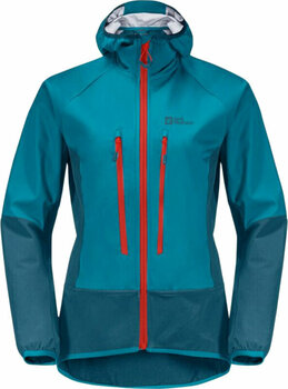 Outdorová bunda Jack Wolfskin Alpspitze Hoody W Freshwater Blue L Outdorová bunda - 1