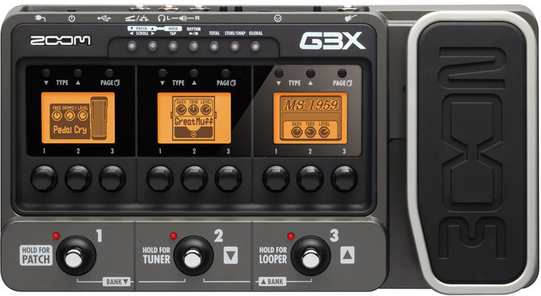 Multi-efeitos para guitarra Zoom G3X