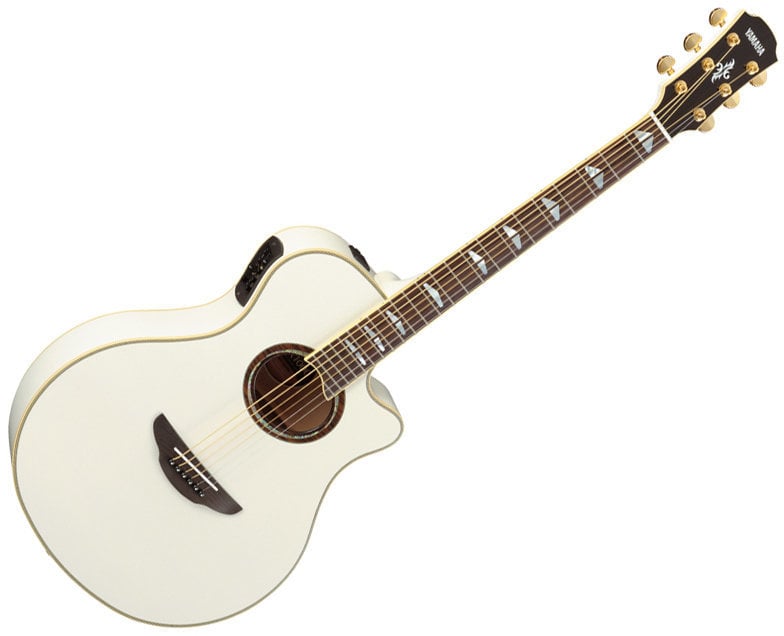 Jumbo Elektro-Akustikgitarren Yamaha APX 1000 PW Pearl White