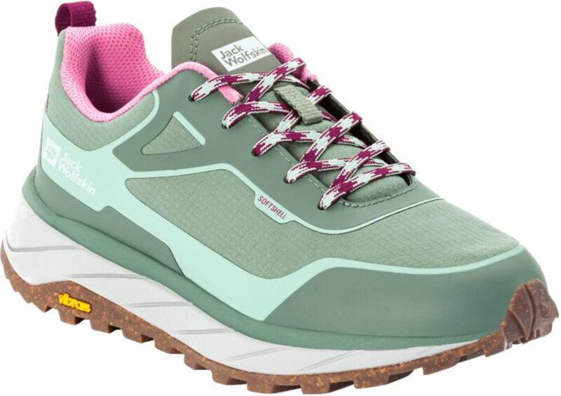 Dames outdoorschoenen Jack Wolfskin Terrashelter Low W Light Green/Green 36 Dames outdoorschoenen