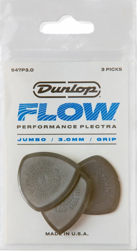 Перце за китара Dunlop 547P300 Flow Jumbo Grip Player Pack Перце за китара