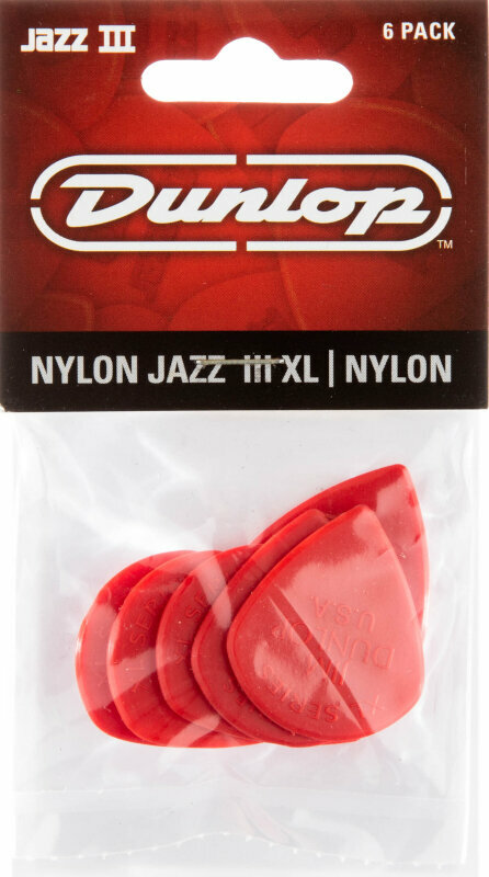 Plectrum Dunlop 47P3N Nylon Jazz Player Pack Plectrum