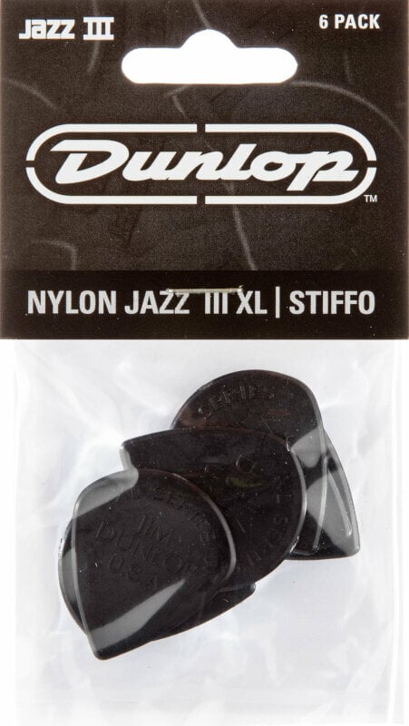 Médiators Dunlop 47P3S Nylon Jazz Player Pack Médiators
