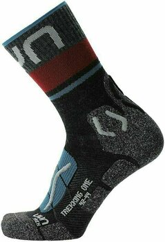 Ponožky UYN Woman Trekking One Merino Socks Anthracite/Blue 39-40 Ponožky - 1