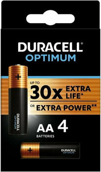AA Elem Duracell Optimum AA Batteries 4 - 1