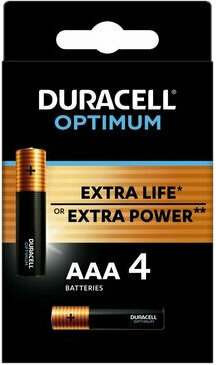 AAA Baterries Duracell OPTIMUM AAA 4KS 4
