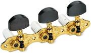 Schaller HGO 1-1 Baseplate 3 L Gold Gitarstemmemaskiner