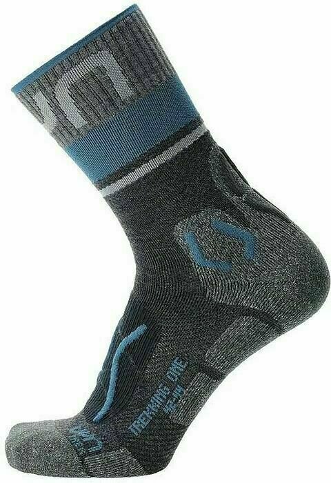 Ponožky UYN Woman Trekking One Merino Socks Grey/Blue 37-38 Ponožky