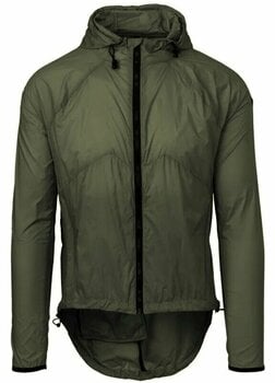 Biciklistička jakna, prsluk Agu Jacket Wind Hooded Venture Army Green L Jakna - 1
