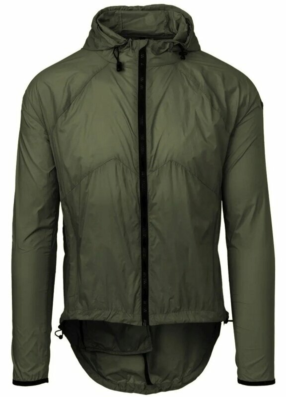 Kolesarska jakna, Vest Agu Jacket Wind Hooded Venture Army Green 2XL Jakna
