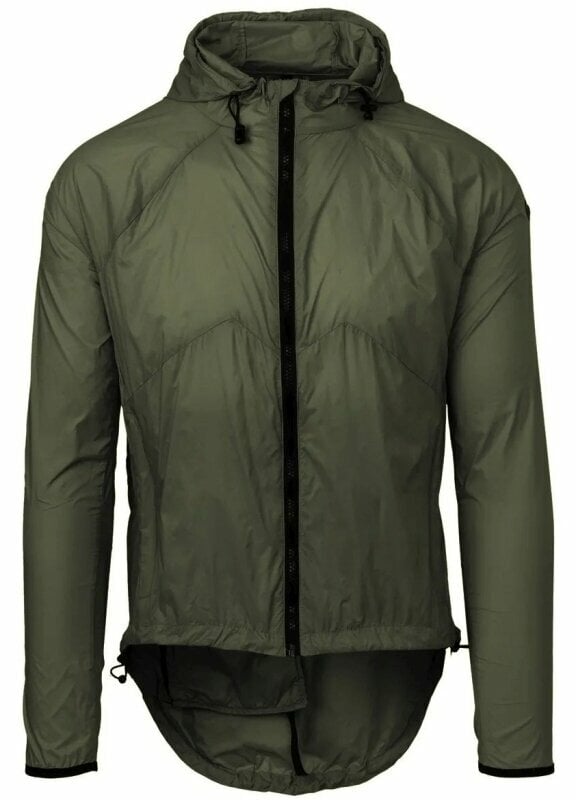Kolesarska jakna, Vest Agu Jacket Wind Hooded Venture Army Green S Jakna