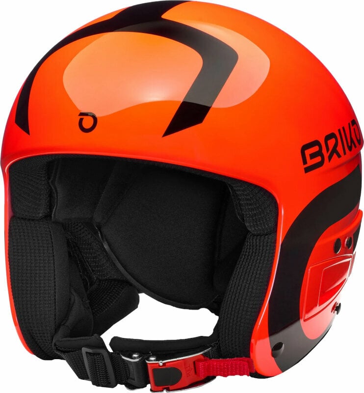 Lyžařská helma Briko Vulcano FIS 6.8 JR Shiny Orange/Black XS (48-52 cm) Lyžařská helma
