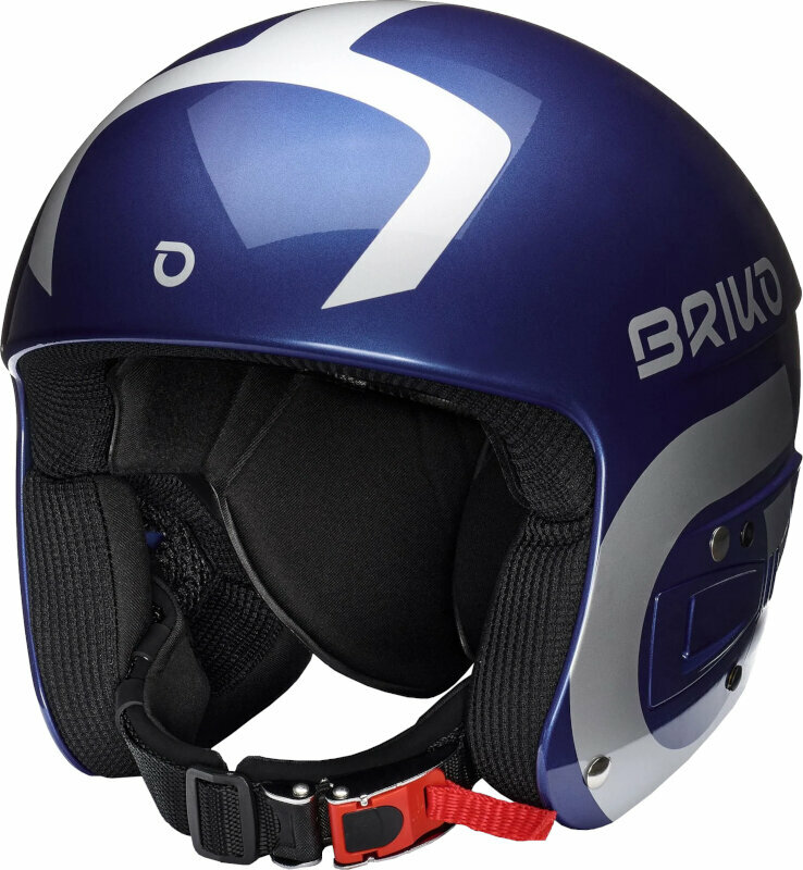 Lyžařská helma Briko Vulcano FIS 6.8 JR Shiny Metallic Blue/Silver XS (48-52 cm) Lyžařská helma
