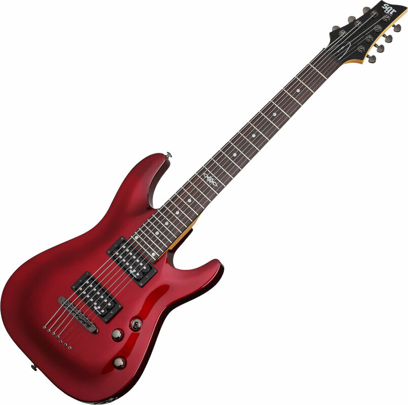 7-strenget elektrisk guitar Schecter SGR C-7 Metallic Red