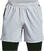 Tekaške kratke hlače Under Armour Men's UA Launch 5'' 2-in-1 Shorts Mod Gray/Black 2XL Tekaške kratke hlače