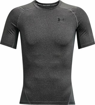 Fitness shirt Under Armour Men's HeatGear Armour Short Sleeve Carbon Heather/Black XL Fitness shirt - 1