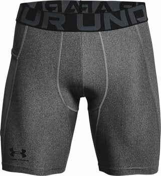 Running underwear Under Armour Men's HeatGear Armour Compression Shorts Carbon Heather/Black S Running underwear - 1