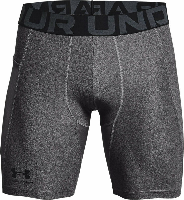 Running underwear Under Armour Men's HeatGear Armour Compression Shorts Carbon Heather/Black XL Running underwear