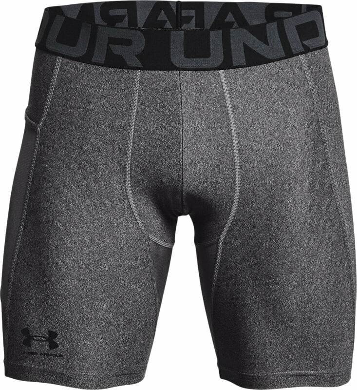 Running underwear Under Armour Men's HeatGear Armour Compression Shorts Carbon Heather/Black 2XL Running underwear