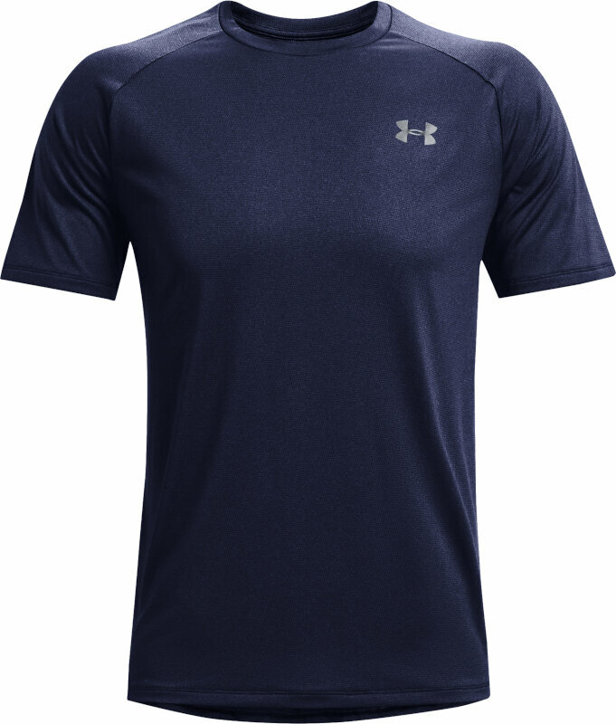 Fitness shirt Under Armour Men's UA Tech 2.0 Textured Short Sleeve T-Shirt Midnight Navy/Pitch Gray S Fitness shirt