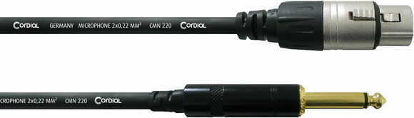 Mikrofon kábel Cordial CCM 10 FP Fekete 10 m - 1