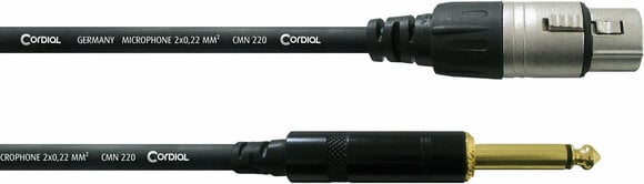 Microphone Cable Cordial CCM 5 FP Black 5 m - 1