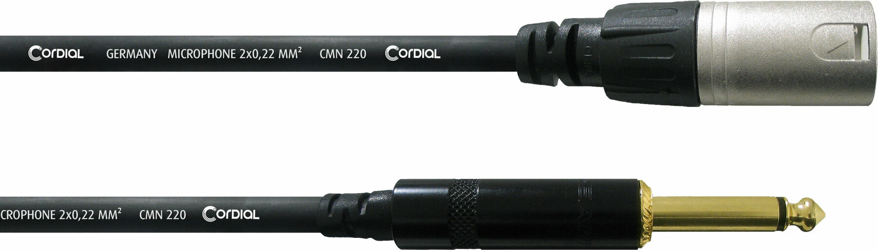 Mikrofónový kábel Cordial CCM 5 MP Čierna 5 m