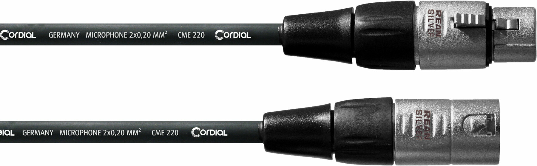 Câble pour microphone Cordial CFM 1 FM Noir 1 m