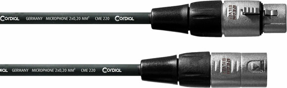 Microphone Cable Cordial CFM 1 FM Black 1 m - 1