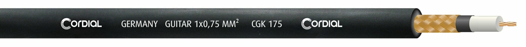 Nástrojový kabel, metráž Cordial CGK 175 BK 100