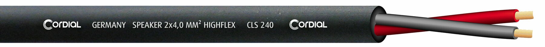 Kabel głośnikowy na metry Cordial CLS 240 BK 100