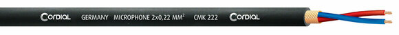 Symetryczny kabel mikrofonowy na metry Cordial CMK 222 BK 500 - 1