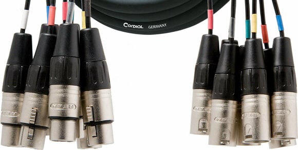 Cablu complet multicolor Cordial CML 8-0 FM 3 C 3 m - 1